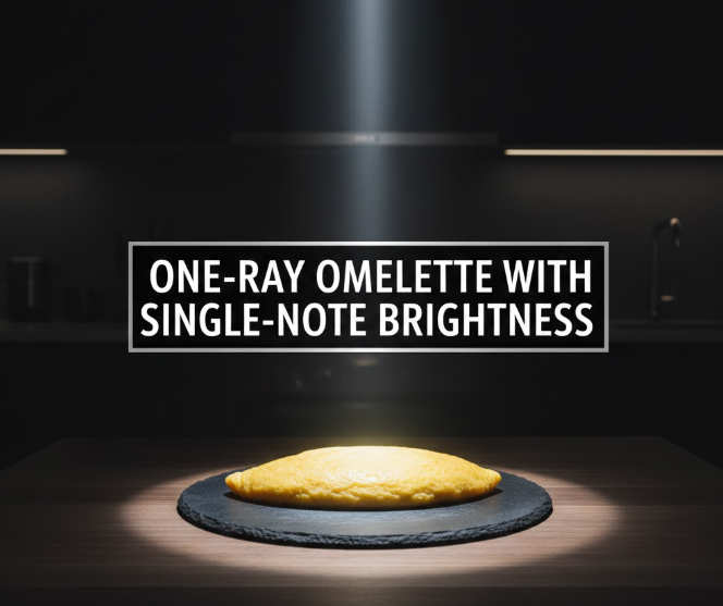 One-Ray Omelette With Single-Note Brightness