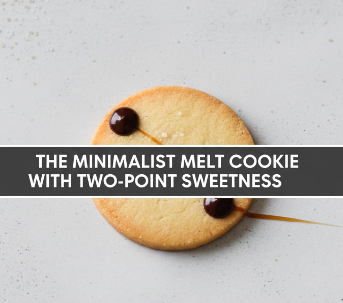 The Minimalist Melt Cookie With Two-Point Sweetness